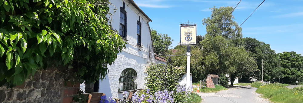 Newton Toney Wiltshire village Malet Arms image